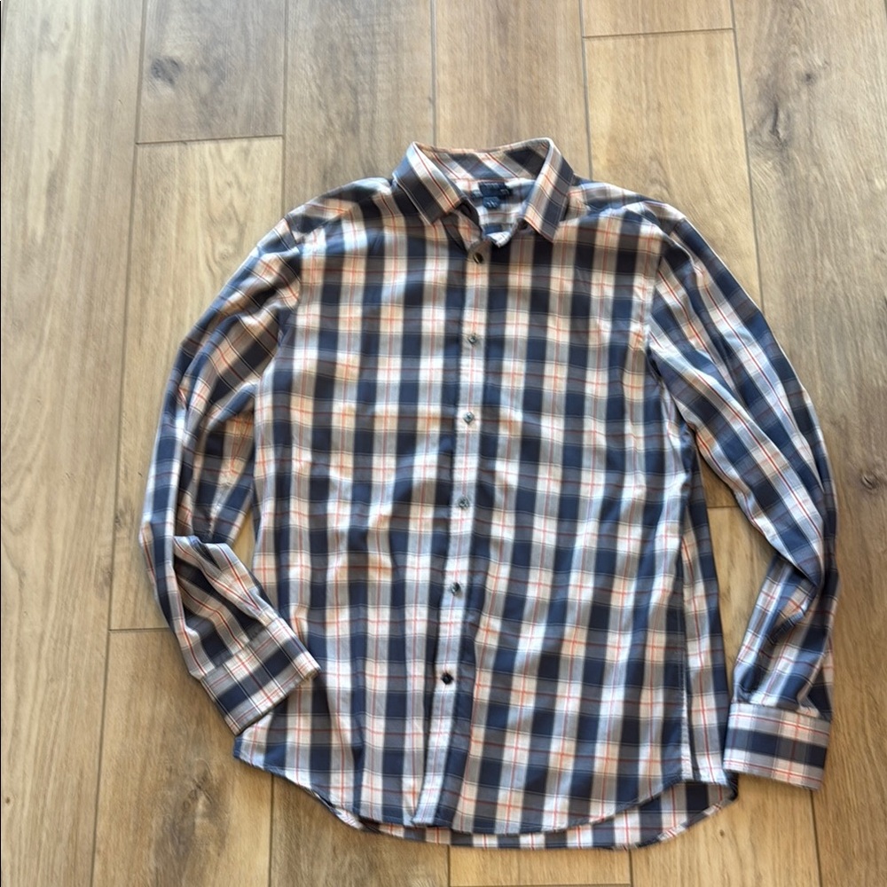 Gap Slim fit Men's Blue Plaid Shirt